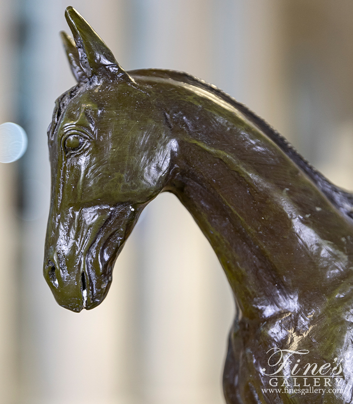 Bronze Statues  - Happily Galloping Horse In Bronze - BS-748